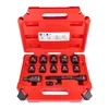 MILWAUKEE 1/2" DUGÓKULCS RÖVID KÉSZLET 13 RÉSZES, GÉPI