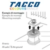 KLÍMA KÜLTÉRI REZGÉSCSILLAPÍTÓ GUMIBAK VECAMCO TACCO PIROS (350KG TEHERBÍRÁS ÖSSZESEN) 4DB/CSOMAG