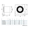 CATA B-10 PLUS T/B VENTILÁTOR 15W 98 M3/H 41 DB