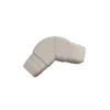CONCPV65 DEKORCSATORNA FEHÉR 65X50 MM ÁLLÍTHATÓ SAROKELEM 45°-TÓL 135°-IG (A TERMÉK 4 DARABBÓL ÁLL)