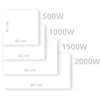 BVF CP1 WIFI FŰTŐPANEL FEHÉR (500W)