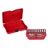 MILWAUKEE 1/4˝RACSNIS 28 RÉSZES DUGÓKULCS KLT. METRIKUS PACKOUT™ KESKENY RENDSZEREZŐBEN