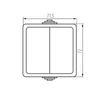 KANLUX TEKNO 05-1010-143 FEK 25351 CSILLÁRKAPCSOLÓ IP54