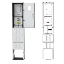 CSATÁRI PLAST PVT K-L-FM-40 1/3F. 1 MÉRŐHELYES FÖLDKÁBELES FOGYASZTÁSMÉRŐ SZEKRÉNY LÁBAZATTAL