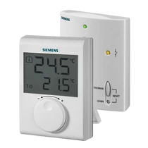 SZOBATERMOSZTÁT DIGITÁLIS RÁDIÓFREKVENCIÁS SIEMENS RDH100RF/SET