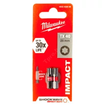 MILWAUKEE BIT TX40 SHOCKWAVE 25 MM (25 DB/CS)