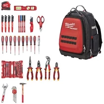 MILWAUKEE PACKOUT HÁTIZSÁK VILLANYSZERELŐ KÉSZLETTEL 76 DB-OS