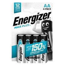 ENERGIZER MAX PLUS ALKÁLI CERUZA ELEM AA B4 (4DB/CSOMAG)