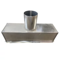 LÉGTECHNIKAI OSZTÓDOBOZ 202X708MM 160MM CSŐCSONK