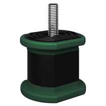 KLÍMA KÜLTÉRI REZGÉSCSILLAPÍTÓ GUMIBAK VECAMCO TACCO ZÖLD (100KG TEHERBÍRÁS ÖSSZESEN) 4DB/CSOMAG