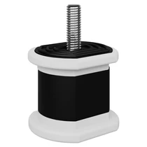 KLÍMA KÜLTÉRI REZGÉSCSILLAPÍTÓ GUMIBAK VECAMCO TACCO FEKETE-FEHÉR (50KG TEHERBÍRÁS ÖSSZESEN) 4DB/CSOMAG