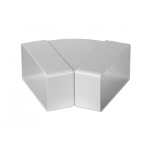 AWENTA LAPOSCSATORNA KÖNYÖKIDOM VÍZSZINTES 55X110 MM 45° MŰANYAG KP55-24/45