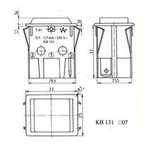 KONTROLLÁMPA KB 131 (SZÉLES) ZÖLD