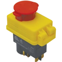 TRACON SSTM-01 VÉSZGOMBBAL, RETESSZEL 4PIN, 12A, IP54 RELÉS BIZTONSÁGI KAPCSOLÓ