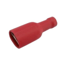 TRACON PTCSH5 (0,5-1 mm2 / 4,8x0,8 mm) piros teljesen szigetelt csúszósaru hüvely