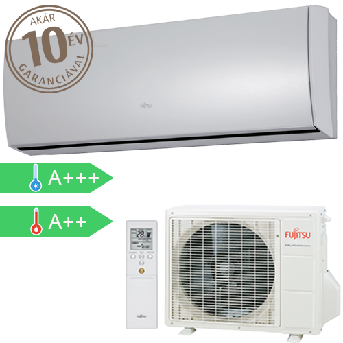 Fujitsu Slim Design and Powerfull Heating ASYG-09LTCA / AOYG-09LTC 2,5 kW mono oldalfali klíma szett