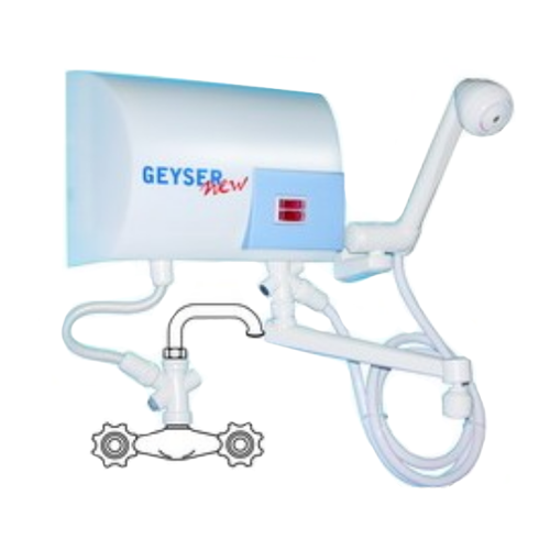 Vízmelegítő GEYSER NEW 5KW SHOWER + SINK ( zuhany + mosdó )