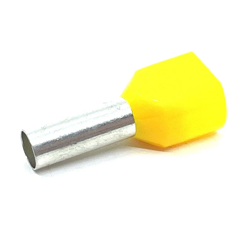SZIGETELT IKER ÉRVÉGHÜVELY 2X6 MM2 SÁRGA TRACON E22I
