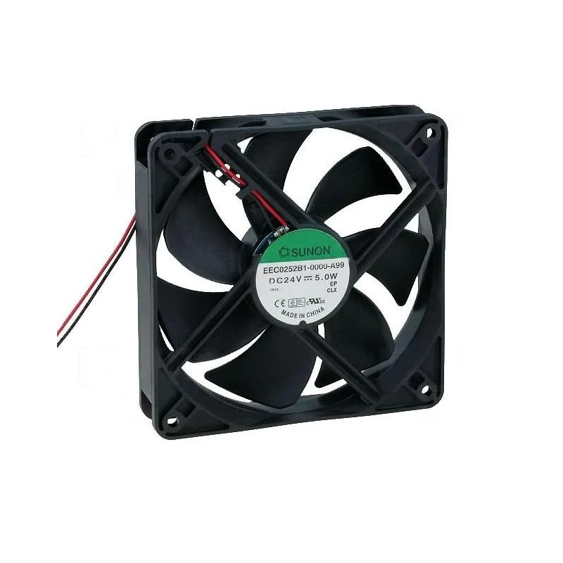 VENTILÁTOR KERETES SUNON (EEC0252B1-A99) 120X120X25 MM 24 V DC (VEZETÉKES)