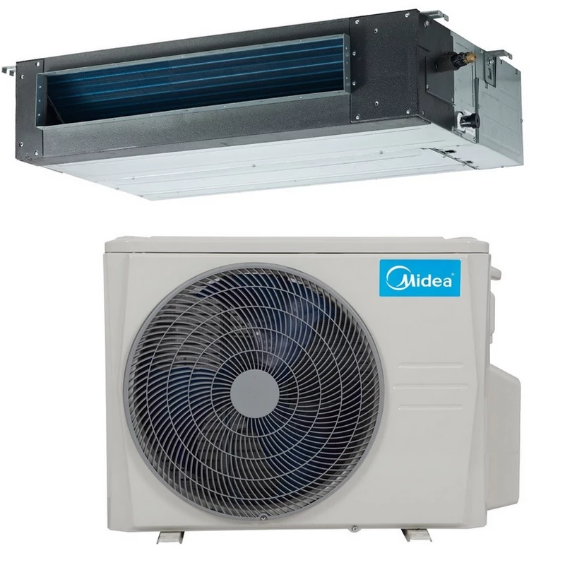MIDEA MTI-36HWFN8-SP (MTI-36HWFNX / MOD30U-36HFN8-RD0) LÉGCSATORNÁZHATÓ PARAPET SPLIT KLÍMA SZETT 10,5KW
