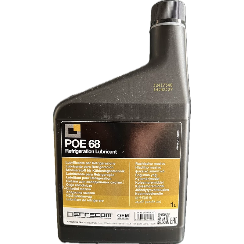 KOMPRESSZOR OLAJ ERRECOM POE68 MAGAS TART. (ÉSZTER) 1 LITER OL6016.K.P2