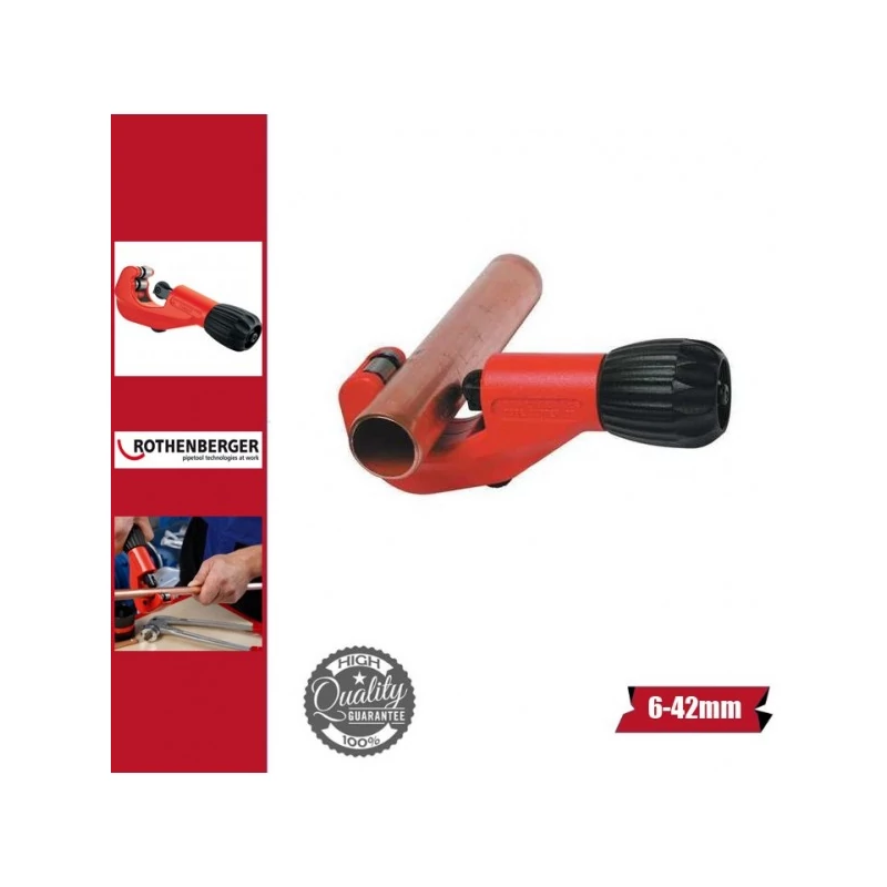 ROTHENBERGER CSŐVÁGÓ TUBE CUTTER 42 PRO CU D =1/4 - 1,5/8* (6 - 42 MM) 7.0029