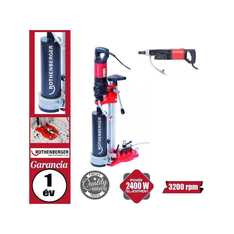 ROTHENBERGER GYÉMÁNTFÚRÓ KÉSZLET RODIADRILL 200 / RODIACUT 250 FF34200