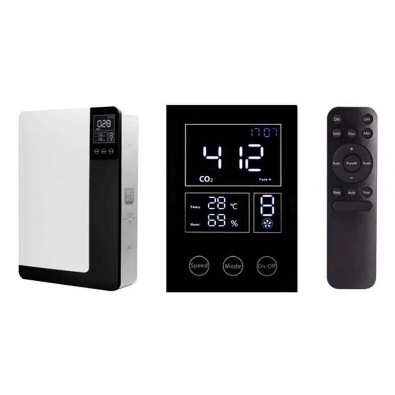 FISHER F-ERVQ-B150CO2-I KÉTCSÖVES HŐVISSZANYERŐS SZELLŐZTETŐ,TÁVIRÁNYITÓVAL 150M3/H
