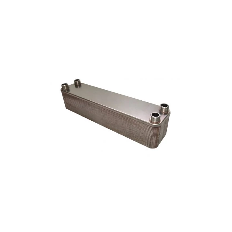 LEMEZES HŐCSERÉLŐ BRH50 KIS ELLENÁLLÁSÚ,40LEMEZ,12,7M3/H,4X1",124X304X109MM FELÜLET1,2 M2