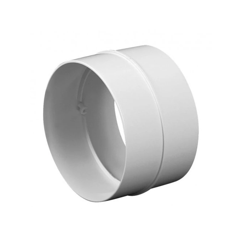 VENTS 125MM-ES PVC MŰANYAG CSŐTOLDÓ (CSŐKAPCSOLÓ) VISSZACSAPÓVAL 2121P
