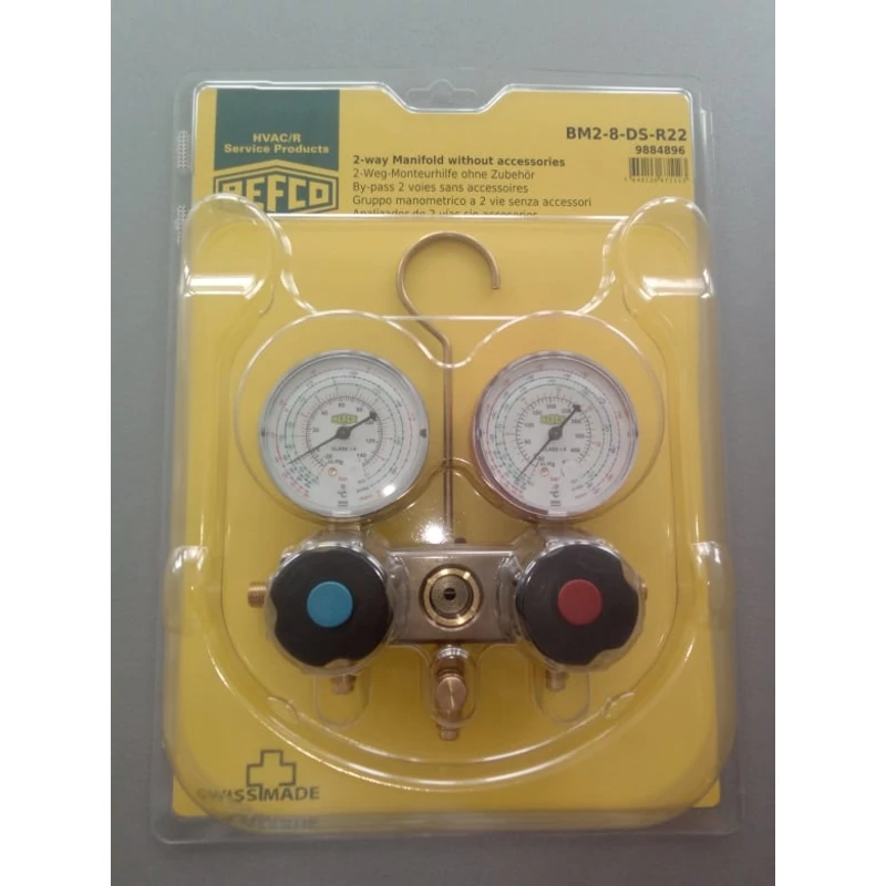 REFCO BM2-8-DS-R22 9884896 2 UTAS R22, R134A, R404A MANOMÉTER CSAPTELEP