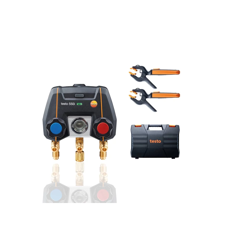 TESTO 550I ALKALMAZÁS VEZÉRELT DIGITÁLIS SZERVIZCSAPTELEP VEZETÉK NÉLKÜLI HŐMÉRSÉKLET ÉRZÉ 0564 3550