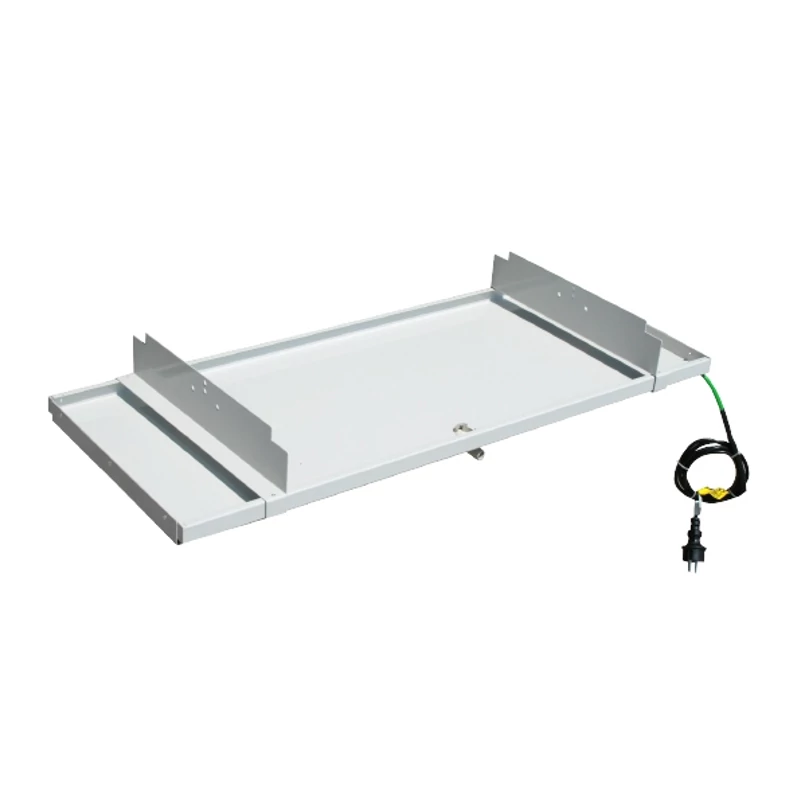 TECNOSYSTEMI 1100X550 MM FAGYMENTES KLÍMA KÜLTÉRI CSEPPTÁLCA, BEÉPÍTETT FŰTŐKÁBELLEL, TERMOSZTÁTTAL