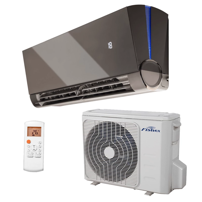 FISHER ART ANTRACIT (FSAUIF-ART-93AE3-B / FSOAIF-ART-93AE3) KLÍMA MONO OLDALFALI SZETT 2,6KW