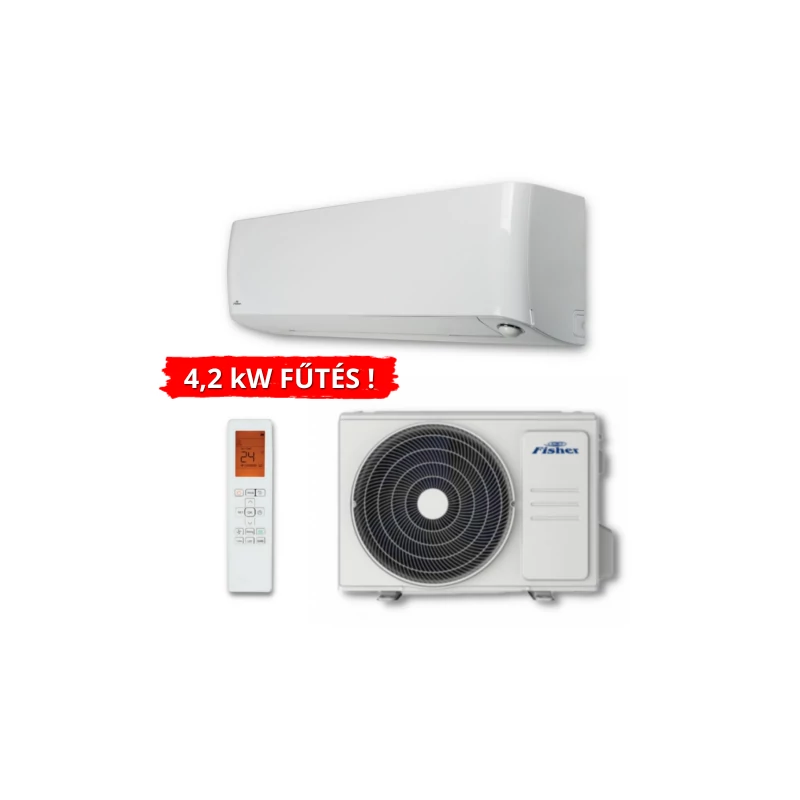 FISHER NORDIC (FSAIF-NORD-123AE3 / FSOAIF-NORD-123AE3) KLÍMA MONO OLDALFALI SPLIT SZETT 3,5KW