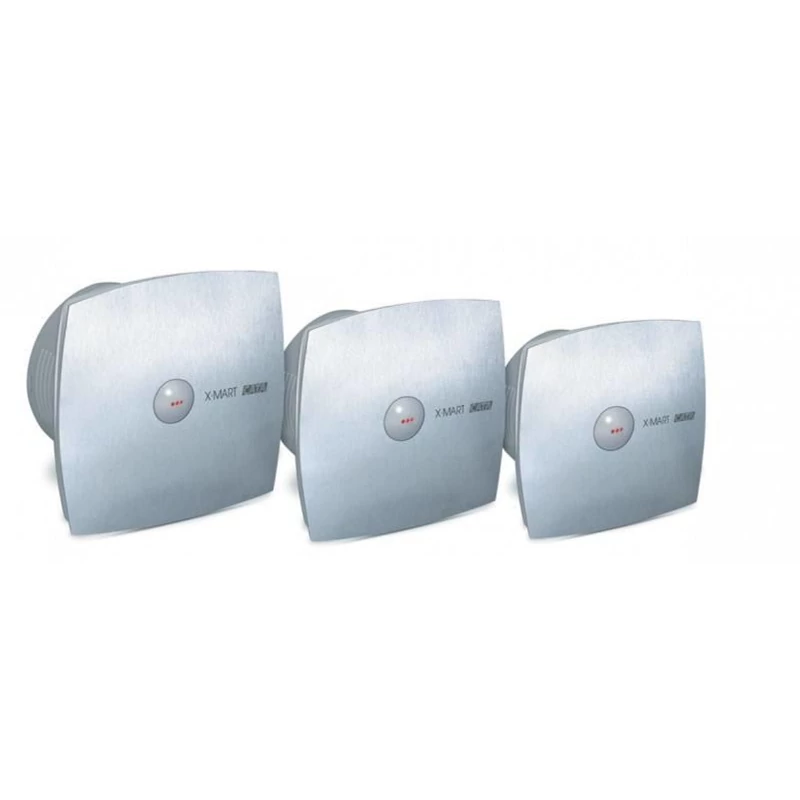 CATA X-MART 10 INOX MATIC TIMER AXIÁLVENT. GOLYÓSCS. AUT. ZS. IDŐKAP. 98M3/H, 15W, 38DB, FÚRÁSMENTES