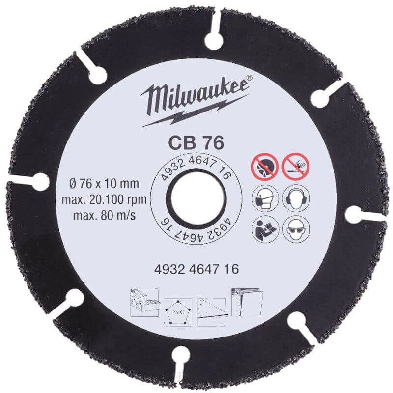 MILWAUKEE KARBID VÁGÓKORONG 76MM