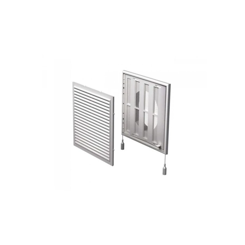 VENTS MV 250/150 VRS SZELLŐZŐRÁCS 150 MM-ES CSŐKÖTŐVEL KÉZI ZSALUVAL 250X250 MM