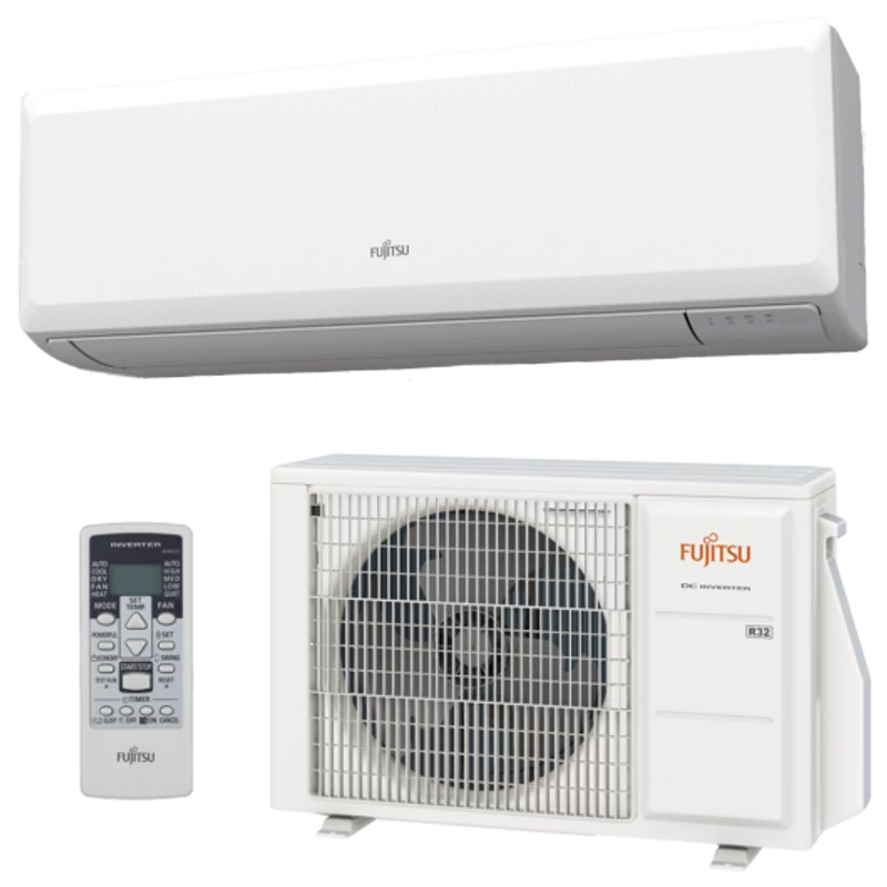 FUJITSU (ASYG12KPCA / AOYG12KPCA) KLÍMA  MONO OLDALFALI SZETT 3,4KW