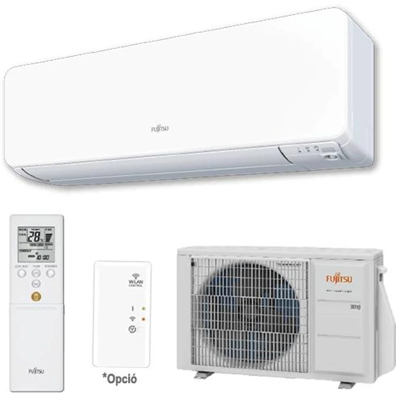 FUJITSU DESIGN (ASYG12KGTB / AOYG12KGCA) KLÍMA MONO OLDALFALI SZETT 3,4KW