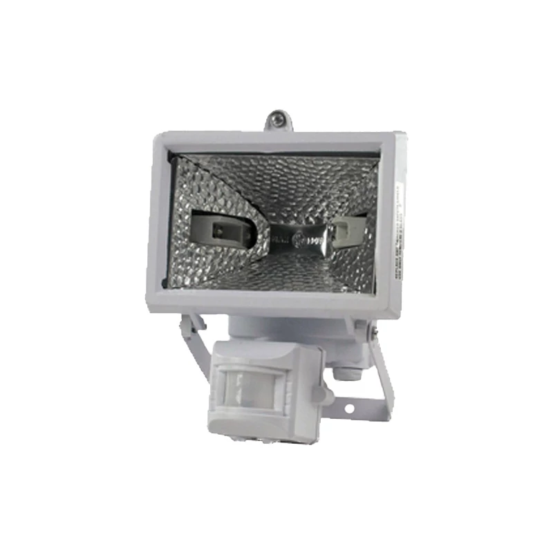 HALOGÉN REFLEKTOR 400W + MOZGÁS ÉRZÉKELŐ IP44 FEHÉR