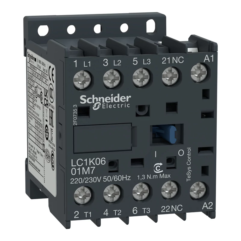 MÁGNESKAPCSOLÓ SCHNEIDER ELECTRIC TESYS LC1K1201D7 42V 5,5KW