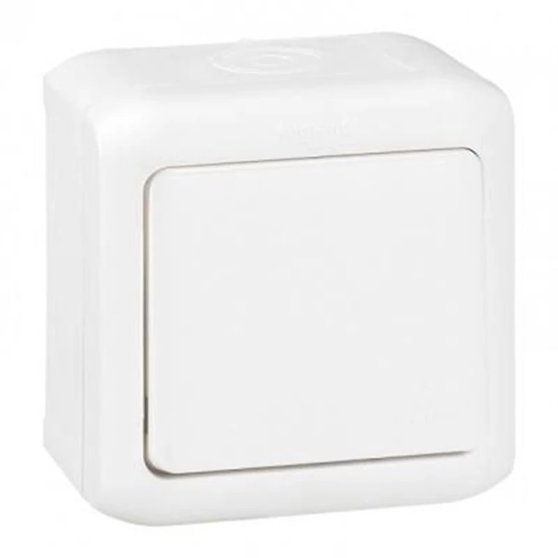 LEGRAND FORIX N101 EGYPÓLUSÚ NYOMÓGOMB IP44 FEHÉR 6A 250V FALON KÍVÜLI 782364