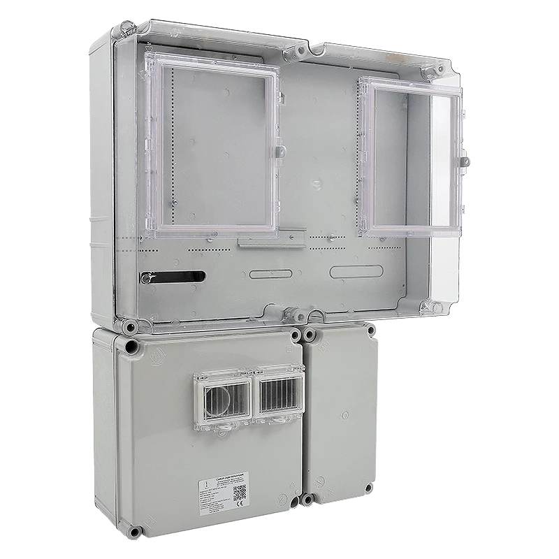 CSATÁRI PLAST PVT 6075 Á-V FM-SZ FF ÚJ 600X750X203 2X1 / 2X3 F + VEZÉRELT SZABADVEZETÉKES FOGYASZTÁSMÉRŐ SZEKRÉNY