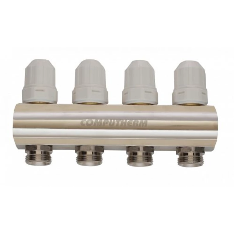 COMPUTHERM MF01 BEÉPÍTETT SZELEPES 1"-OS 4 LEÁGAZÁSOS OSZTÓ