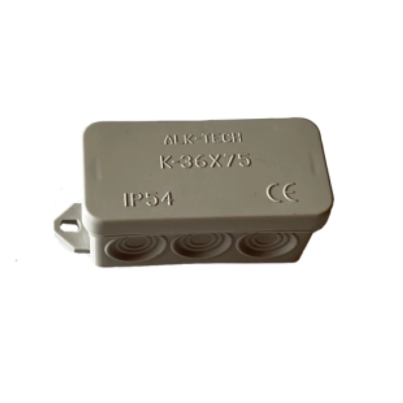 ALK-TECH KÖTŐDOBOZ 36X75X36MM SZÜRKE IP54