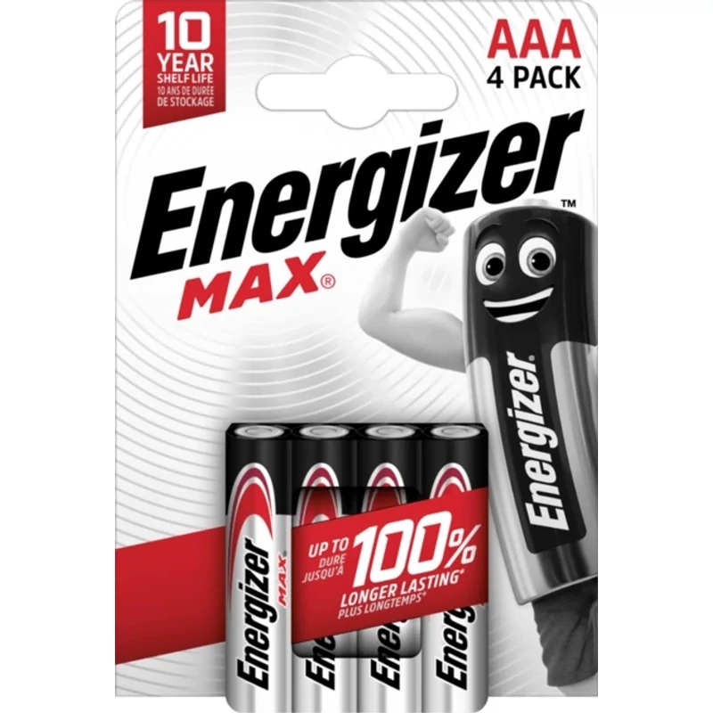 ENERGIZER MAX ALKÁLI MIKRO ELEM AAA B4 (4DB/CSOMAG)