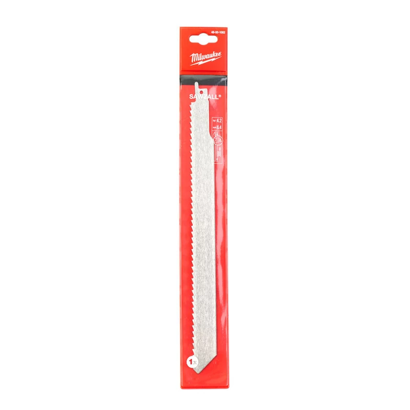 MILWAUKEE SZABLYAFŰRÉSZLAP 300/6,4/4 MM, ROZSDAMENTES, 1 DB, FAGYOTT ANYAGOKHOZ