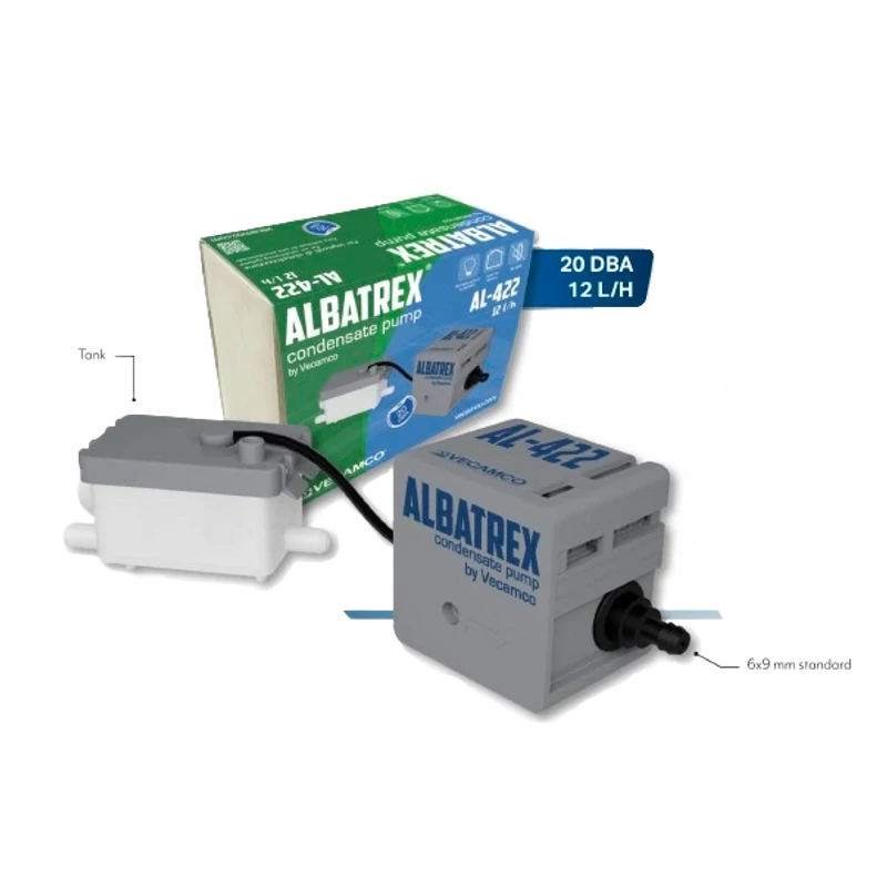 KONDENZVÍZ SZIVATTYÚ ALBATREX MINI PUMPA 12L/H 21 DBA SZÜRKE (AL-422)