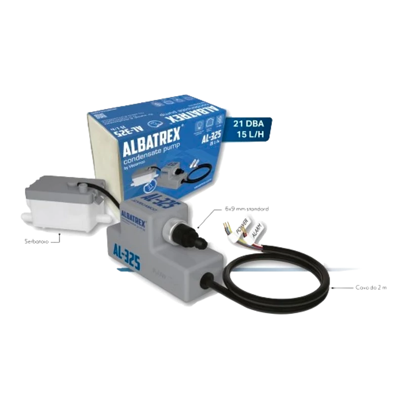 KONDENZVÍZ SZIVATTYÚ ALBATREX MINI PUMPA 15L/H 21 DBA SZÜRKE (AL-325)
